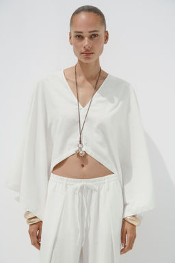 ASYMMETRIC CAPE KIMONO - Zara фото 2