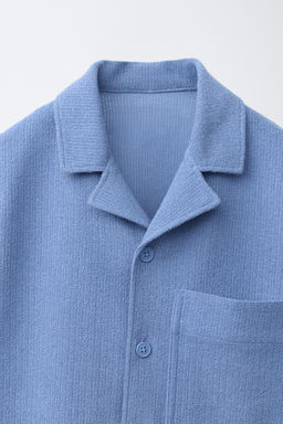 CAMISA BOWLING R?STICA / Azul - Zara фото 3