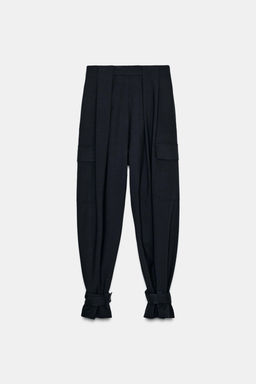 ZW COLLECTION LIMITED EDITION CARGO TROUSERS WITH PLEATS - Zara фото 6