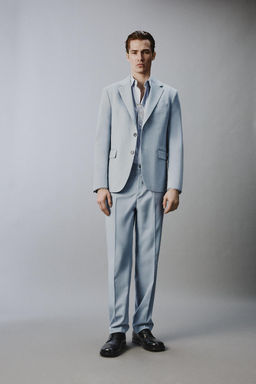 BLAZER TRAJE SLIM FIT / Celeste