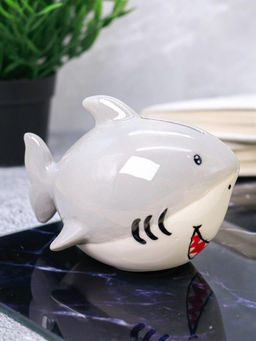 Копилка керамическая Акула/Shark, grey (15х8,5 см)