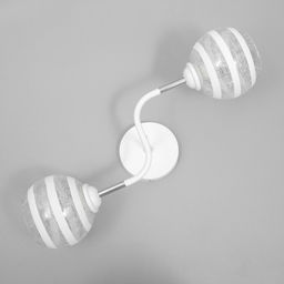 Люстра «Офелия» 2хЕ27 40 Вт бело-хромовый 48×26×27 см BayerLux