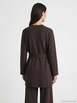 Bisiklet Yaka Soft Touch Kad?n Sweatshirt Tunik