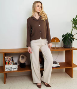 Рубашка #КТ9025 (3), тёмный хаки - Dommod фото 4