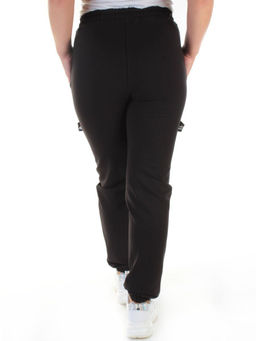 QB-81 BLACK Брюки спортивные женские (95% хлопок, 5% стрейч) P&S