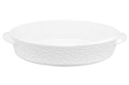 Блюдо д/зап и серв 35*24*8 см 2,5 л Веточки-цветочки овал + дерев. крышка-подставка - Elan gallery фото 4