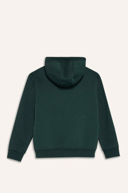 Kap__onlu Bask_l_ __i Yumu_ak T_yl_ Sweatshirt Erkek _ocuk - Defacto фото 8