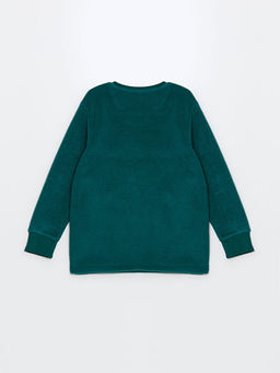 Bisiklet Yaka Polar Erkek ?ocuk Pijama Tak?m?