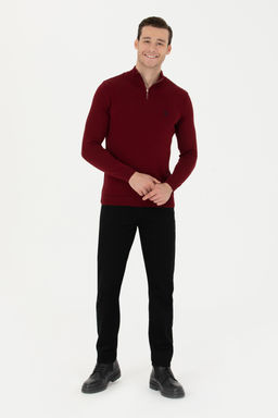 Мужской бордово-красный свитер - U.s. polo assn фото 18