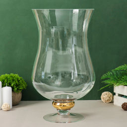 Ваза «Кантри голд» Амфора, 4.9 л, 39×22.5 см, стекло, большая, прозрачная