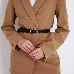 Ремень женский, ширина 2,3 см, пряжка металл, цвет чёрный - Simaland фото 4