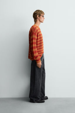 STRIPED OPEN-KNIT SWEATER - Zara фото 4