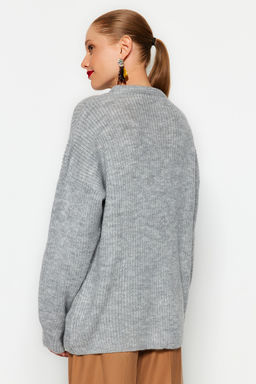 Tas Genis Kal?p Couple Yumusak Dokulu Basic Triko Kazak TWOAW20FV0142 - Trendyolmilla фото 17