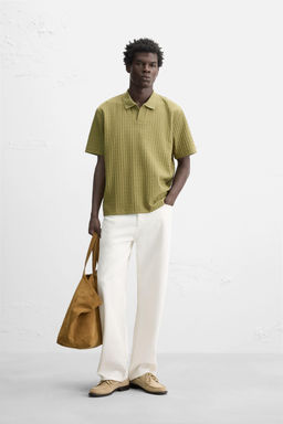 TEXTURED POLO SHIRT