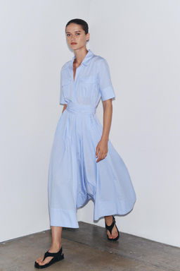 ZW COLLECTION POPLIN SHIRT DRESS