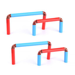 Хоккейный набор с мини воротами для игры дома и на улице. Комплект: 2 клюшки, 4 ворот, 2 мяча, шайба. съемные