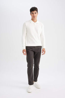 Chino Pantolon Regular Fit Cepli Duz Paca - Defacto фото 6