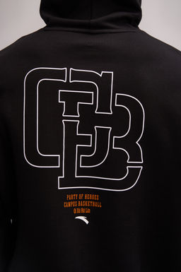 Худи Черный CAMPUS BASKETBALL Sweat Hoodie - Anta фото 7