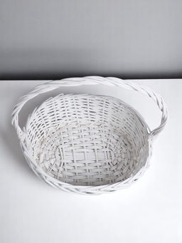 Корзина плетёная для хранения «Кнут», лоза, серая, набор 3 шт.