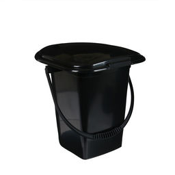 Ведро - туалет, h=39 см, 17 л, съёмный стульчак, чёрное