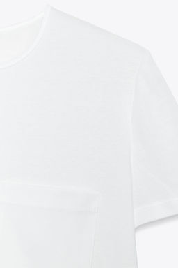 MERCERISED COTTON T-SHIRT - Zara фото 22