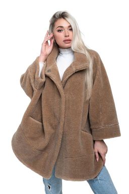 ПОНЧО WOOL CAMEL цвет Кемел (р. 40-58)