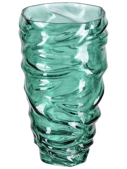 Ваза 14,5*14,5*25 см 2,4 л, зеленая, стекло
