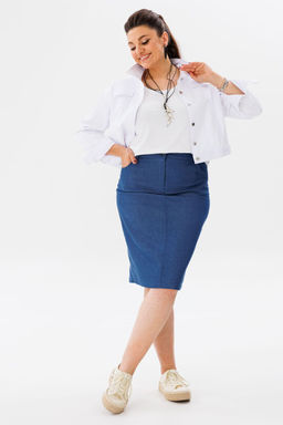 Юбка ANELLI 1410 туманная заря  фото 6