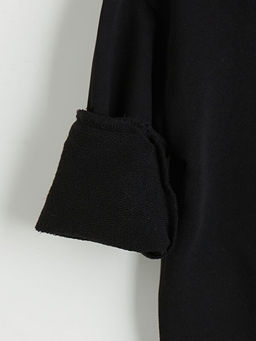 Kap??onlu Basic K?z ?ocuk Sweatshirt