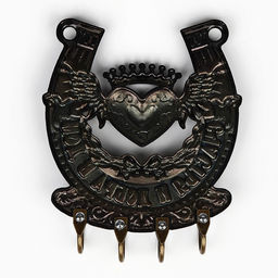 Ключница настенная подкова «Счастья и добра», 10.3×12.5 см