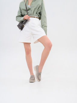 Лоферы туфли 176.1593be.Каменный замша