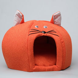 Дом Кот, 40 х 40 х 29 см, мебельная ткань, микс цветов