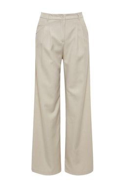 Vizon Wide Leg/Genis Paca Pilili Dokuma Pantolon TWOAW22PL0475