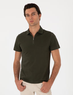 Haki Slim Fit Ti__rt - Cacharel фото 3