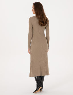 Bej A Kesim Triko Elbise - Pierre cardin фото 4