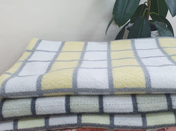Одеяло п/шерсть 50% ОПШ-1 100*140 клетка желтый