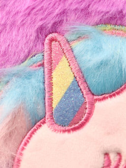 Блокнот плюшевый "Unicorn heart", purple, 21,5х15,5 см, плотность 80 гр.