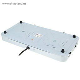 Плитка электрическая Luazon LHP-003, 2 конфорки, 2000 Вт, нагреватель спираль, белая - Luazon home фото 5