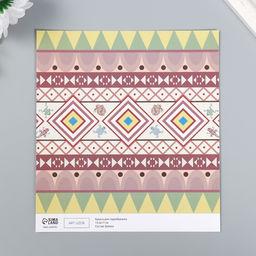 Цена за 10 шт. Бумага для скрапбукинга двусторонняя «Этника», плотность 180 г, 15.5×17 см