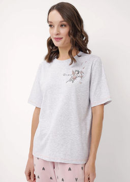CLE LP15-1171/2 Набор одежды жен. меланж св.серый/розовый - Clever wear фото 2