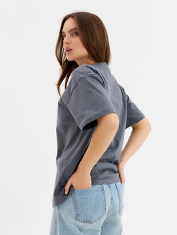 Футболка женская KAFTAN: Prosecco, серая, размер 44-46