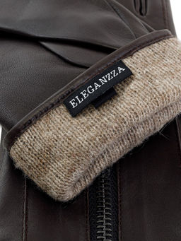 Перчатки женские 100% ш IS942 d.brown - Eleganzza фото 4