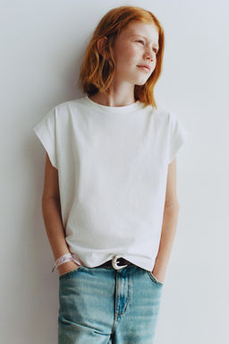 PLAIN T-SHIRT WITH TAB DETAIL - Zara фото 6