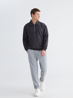 Polo Yaka Erkek Sweatshirt