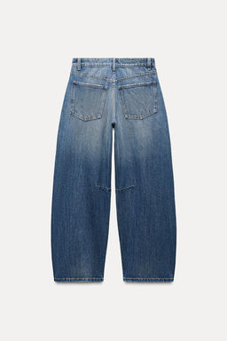 TRF BAGGY BALLOON MID-WAIST JEANS - Zara фото 6