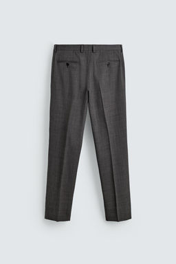 CHECK SUIT TROUSERS - Zara фото 8