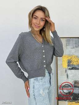 Кардиган женский на пуговицах