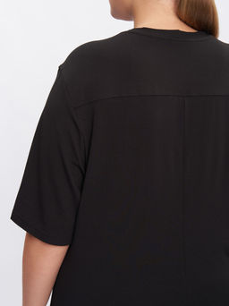 Платье из трикотажа PP51503BLK01