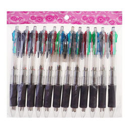 Цена за 12 шт. Ручка шариковая многоцветная Calligrata, автоматическая, 4 цвета, МИКС  фото 5