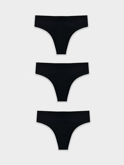 Трусы бразилиана женские черные в наборе, 3 шт - Mark formelle фото 8